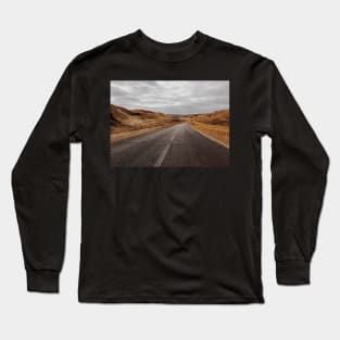 Road Through North African Landscape Long Sleeve T-Shirt